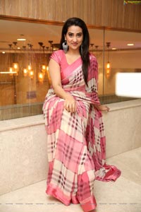 Manjusha in Georgette Saree