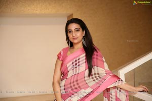 Manjusha in Georgette Saree