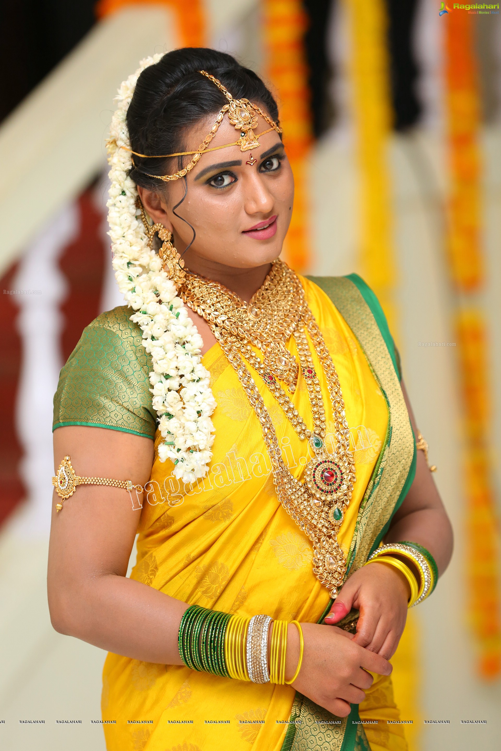 Princy B Krishnan at Roja Serial Sets HD Gallery, Images