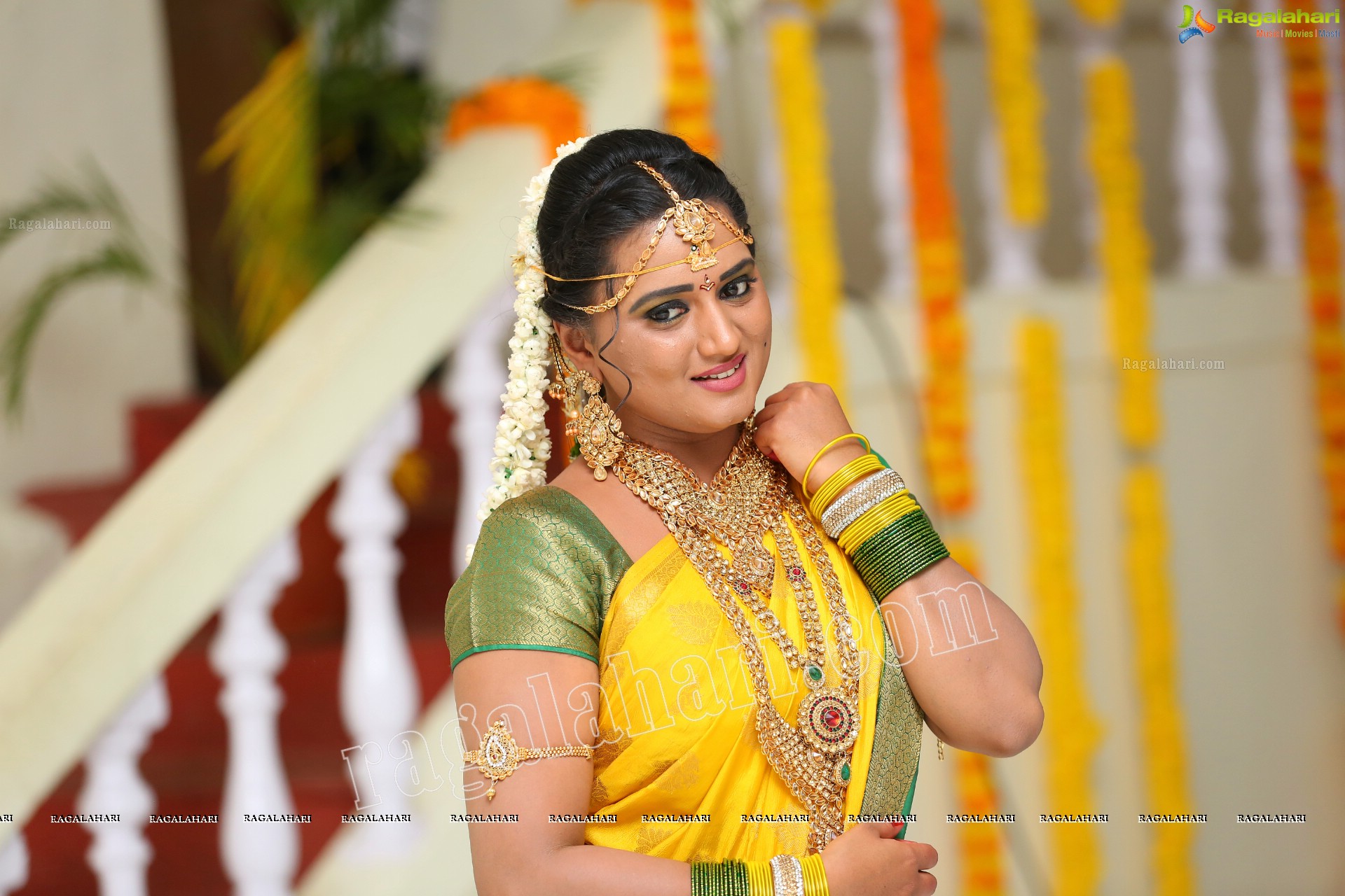 Princy B Krishnan at Roja Serial Sets HD Gallery, Images