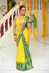 Princy B Krishnan at Roja Serial Sets