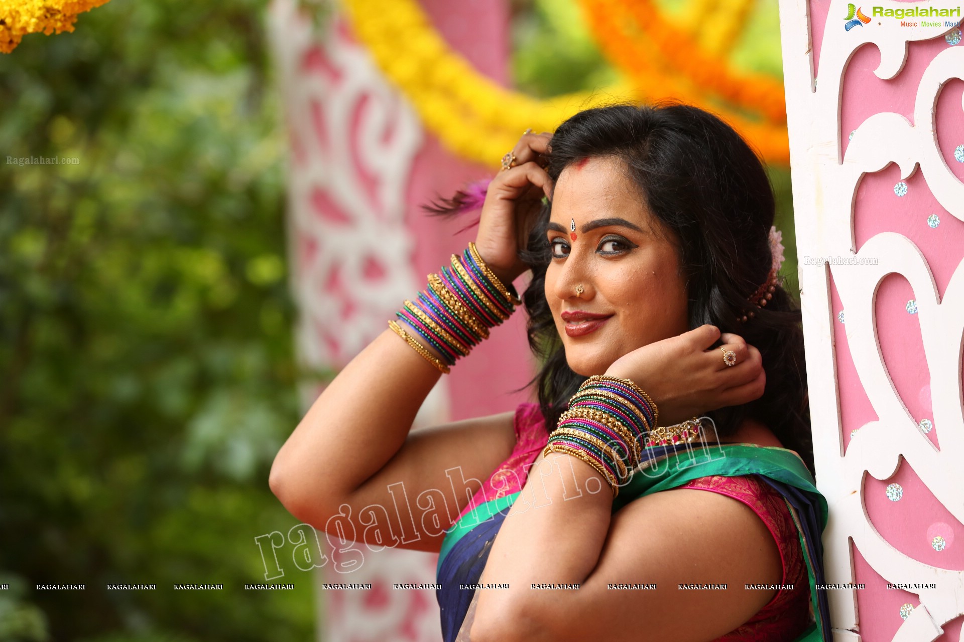 Sravani @ Agnisakshi TV Serial Sets - HD Gallery