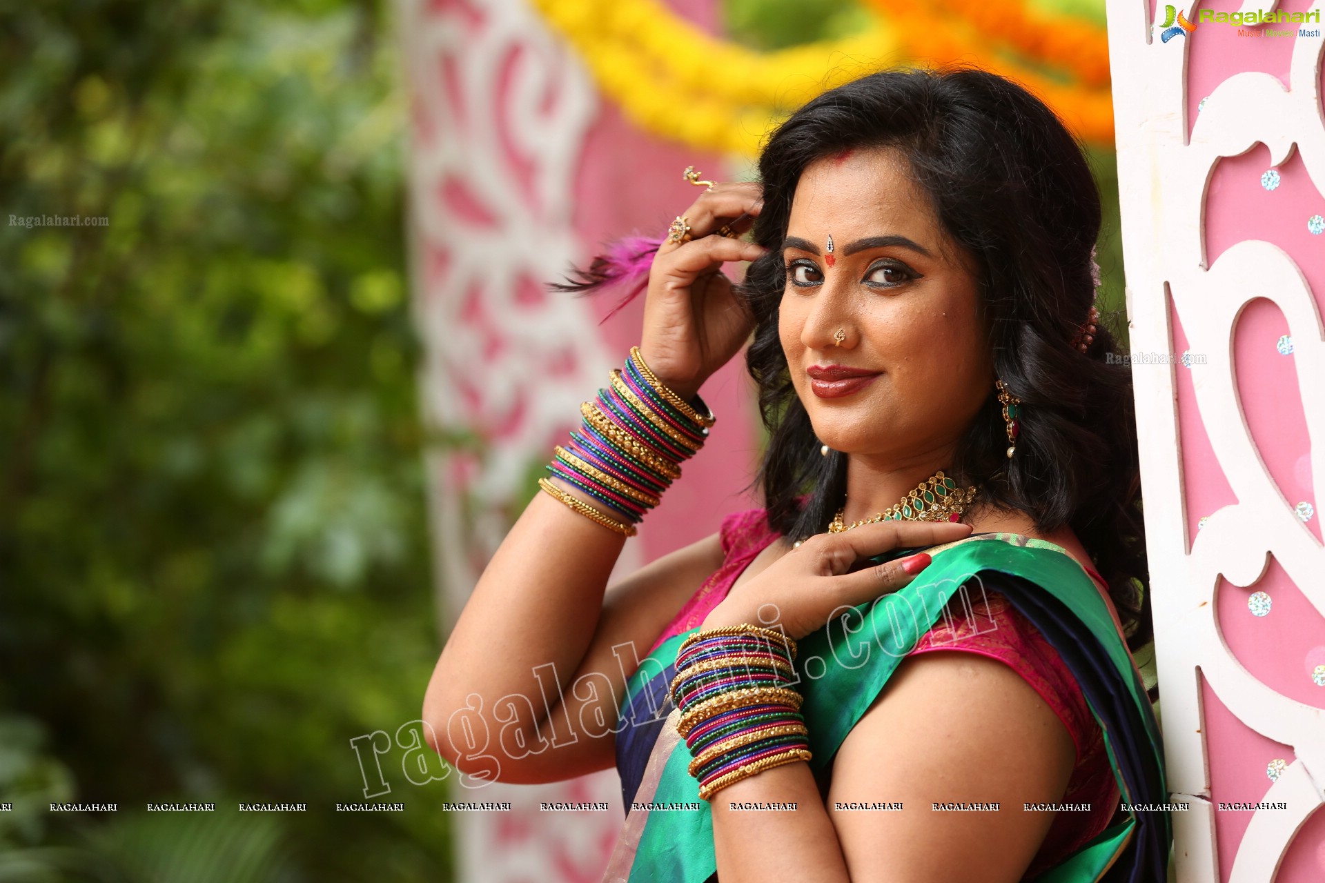 Sravani @ Agnisakshi TV Serial Sets - HD Gallery