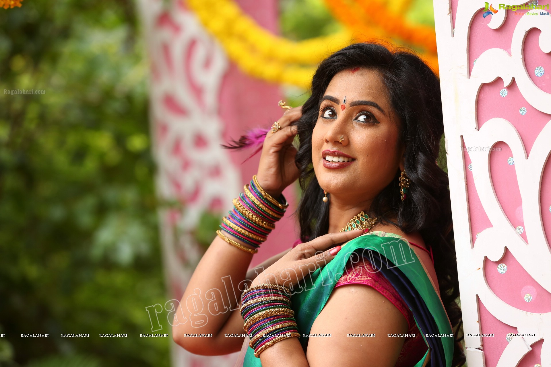 Sravani @ Agnisakshi TV Serial Sets - HD Gallery