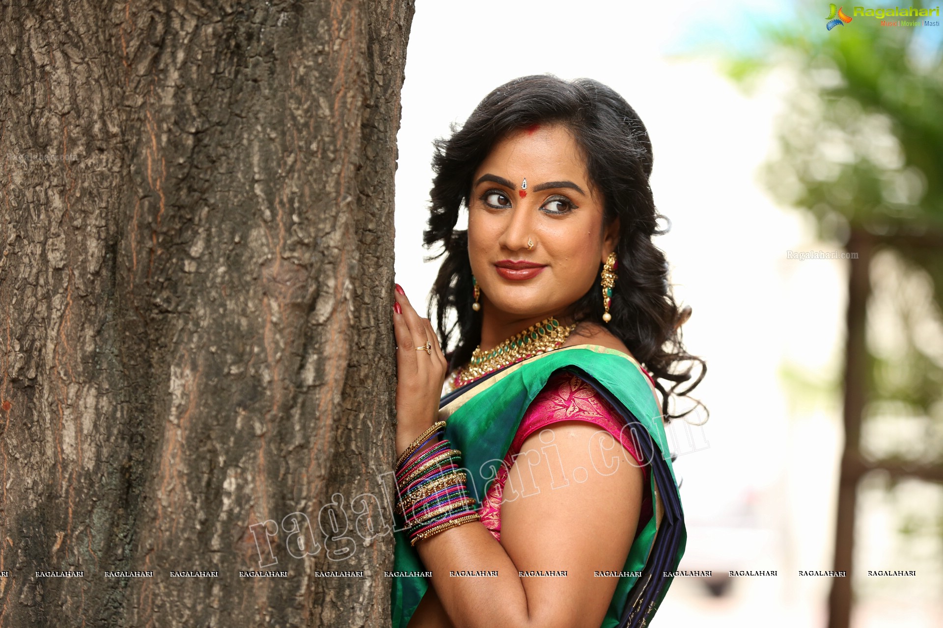 Sravani @ Agnisakshi TV Serial Sets - HD Gallery