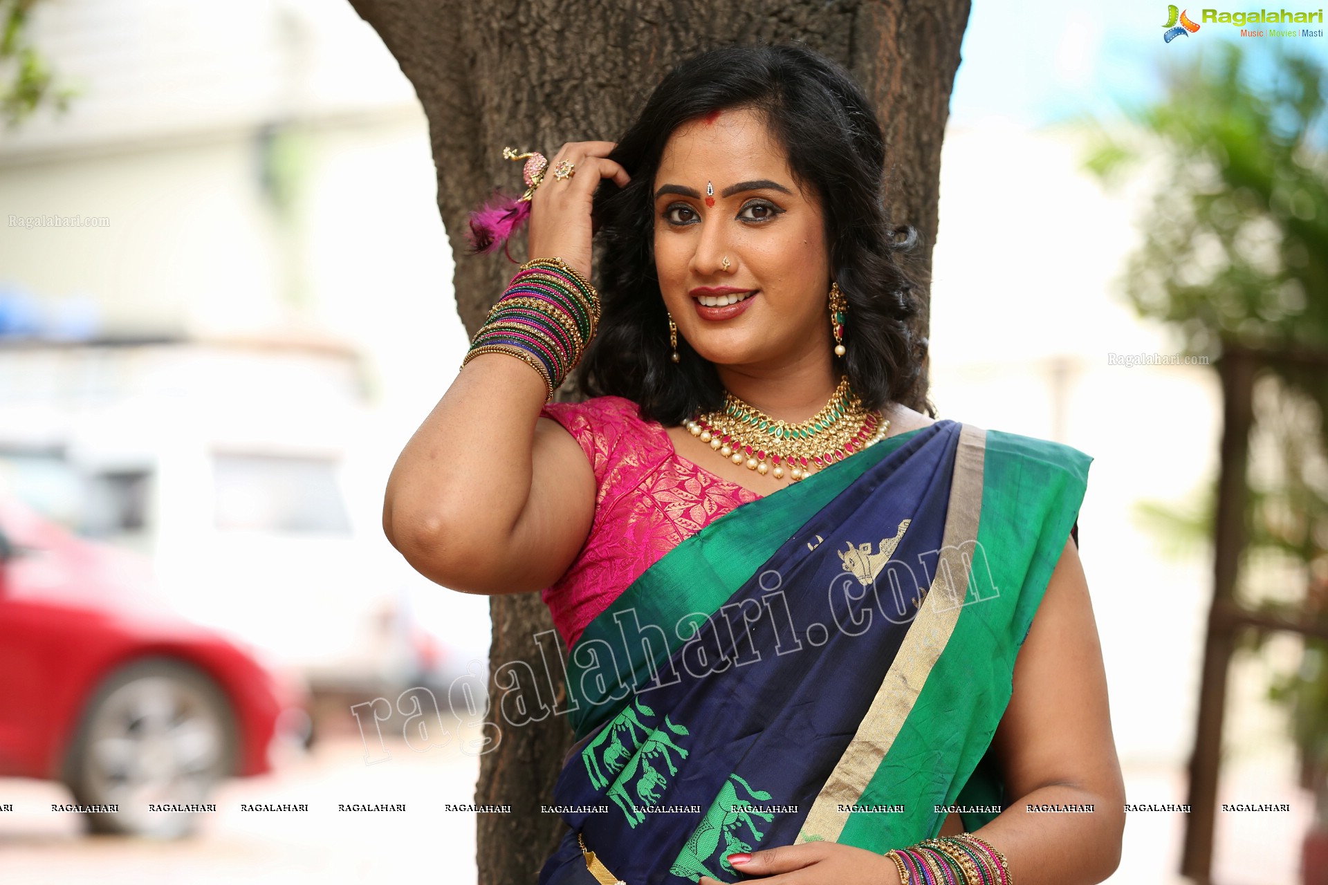 Sravani @ Agnisakshi TV Serial Sets - HD Gallery