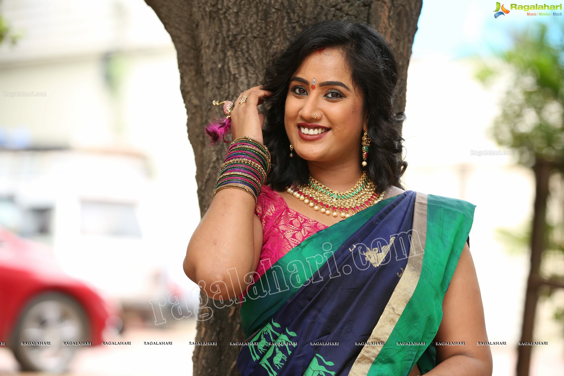 Sravani @ Agnisakshi TV Serial Sets - HD Gallery