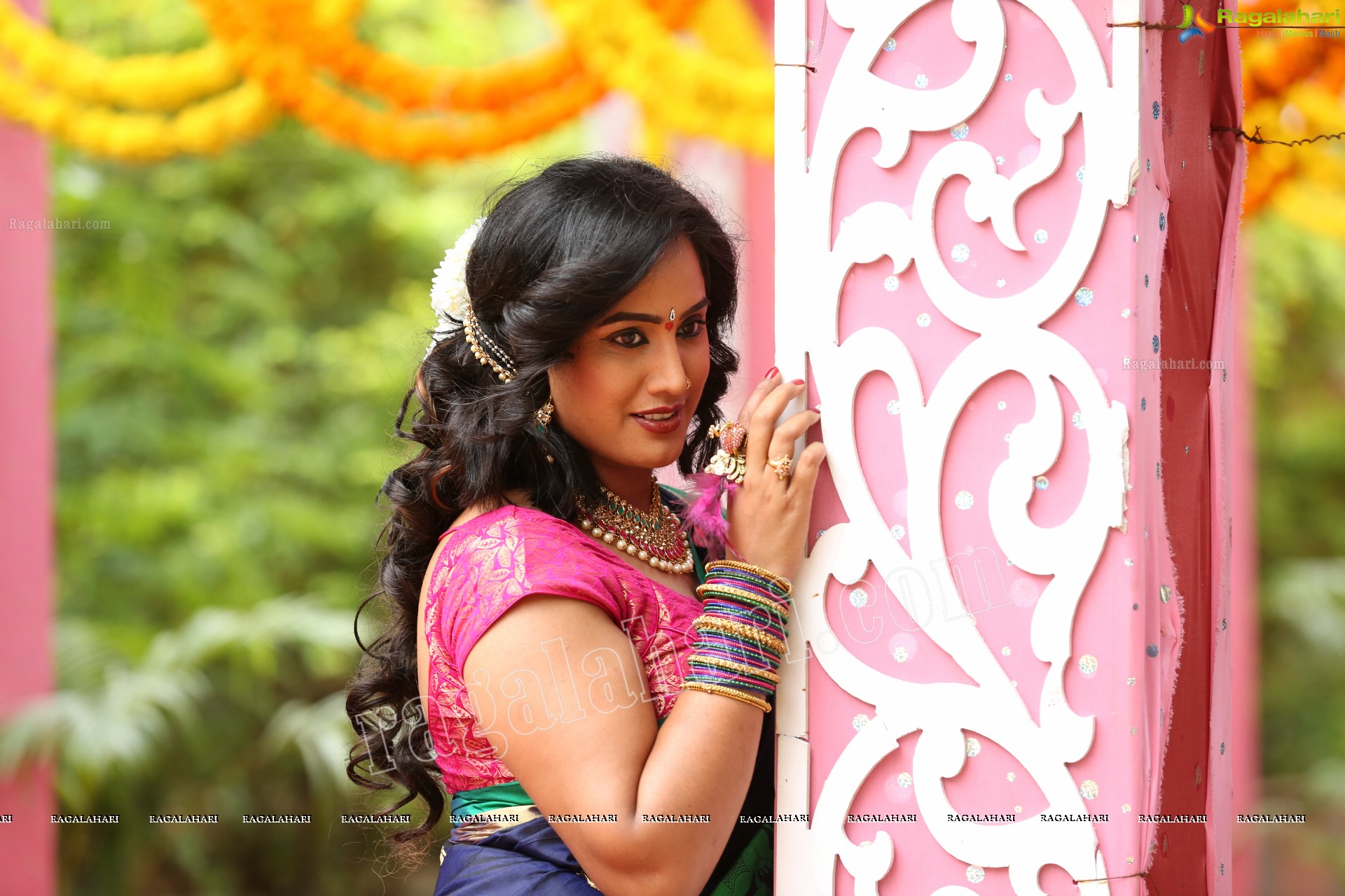 Sravani @ Agnisakshi TV Serial Sets - HD Gallery