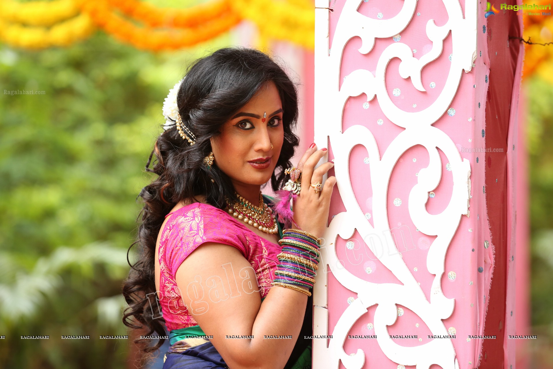 Sravani @ Agnisakshi TV Serial Sets - HD Gallery