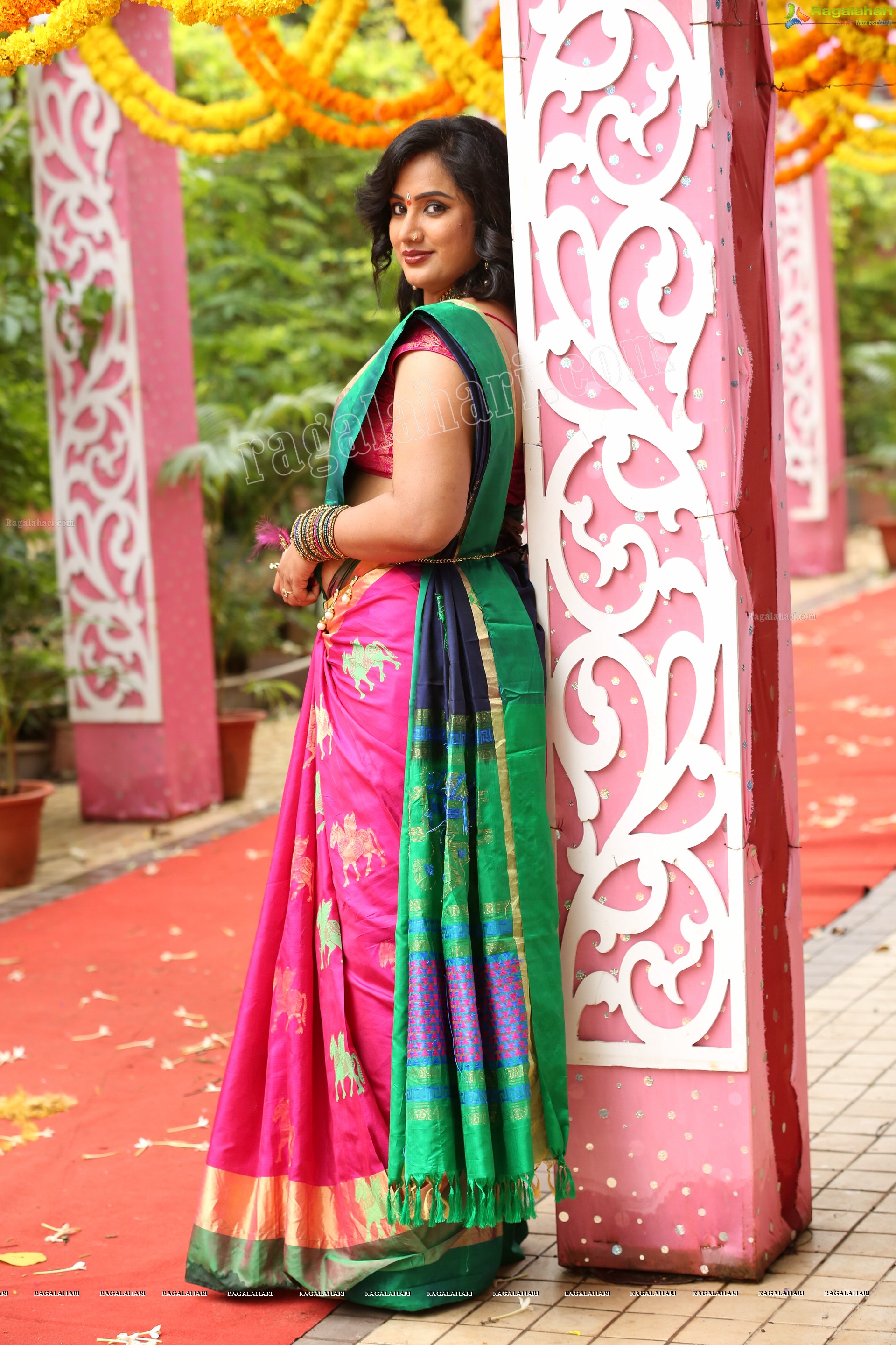 Sravani @ Agnisakshi TV Serial Sets - HD Gallery