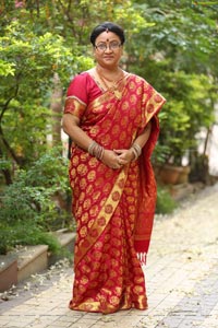 Senior Actress Srilakshmi at Agnisakshi Sets