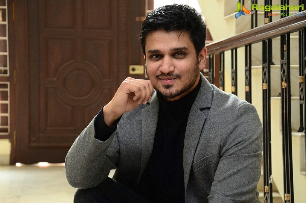 Nikhil Siddharth at Arjun Suravaram Interview