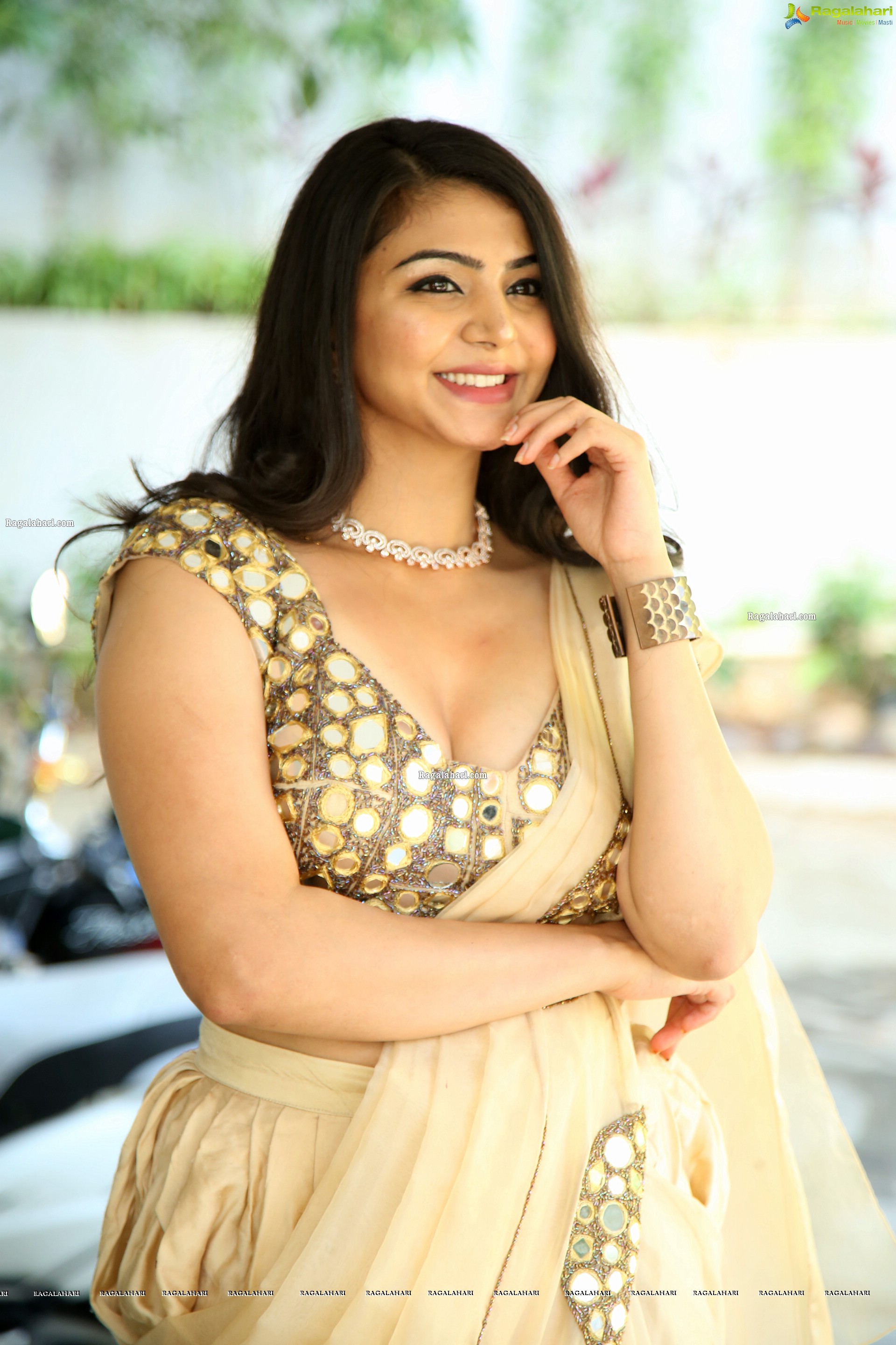 Akshata Sonawane at Prathyardhi Movie Launch, HD Photo Gallery