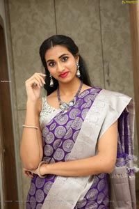 Laya Jupally at Sri Krishna Silks Collection Launch