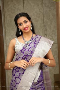 Laya Jupally at Sri Krishna Silks Collection Launch