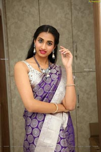 Laya Jupally at Sri Krishna Silks Collection Launch