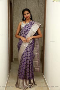 Laya Jupally at Sri Krishna Silks Collection Launch