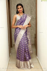 Laya Jupally at Sri Krishna Silks Collection Launch