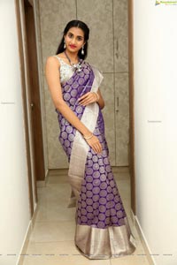 Laya Jupally at Sri Krishna Silks Collection Launch