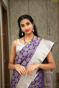 Laya Jupally at Sri Krishna Silks Collection Launch