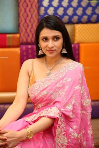 Mannara Chopra at Sri Krishna Silks Wedding Collection