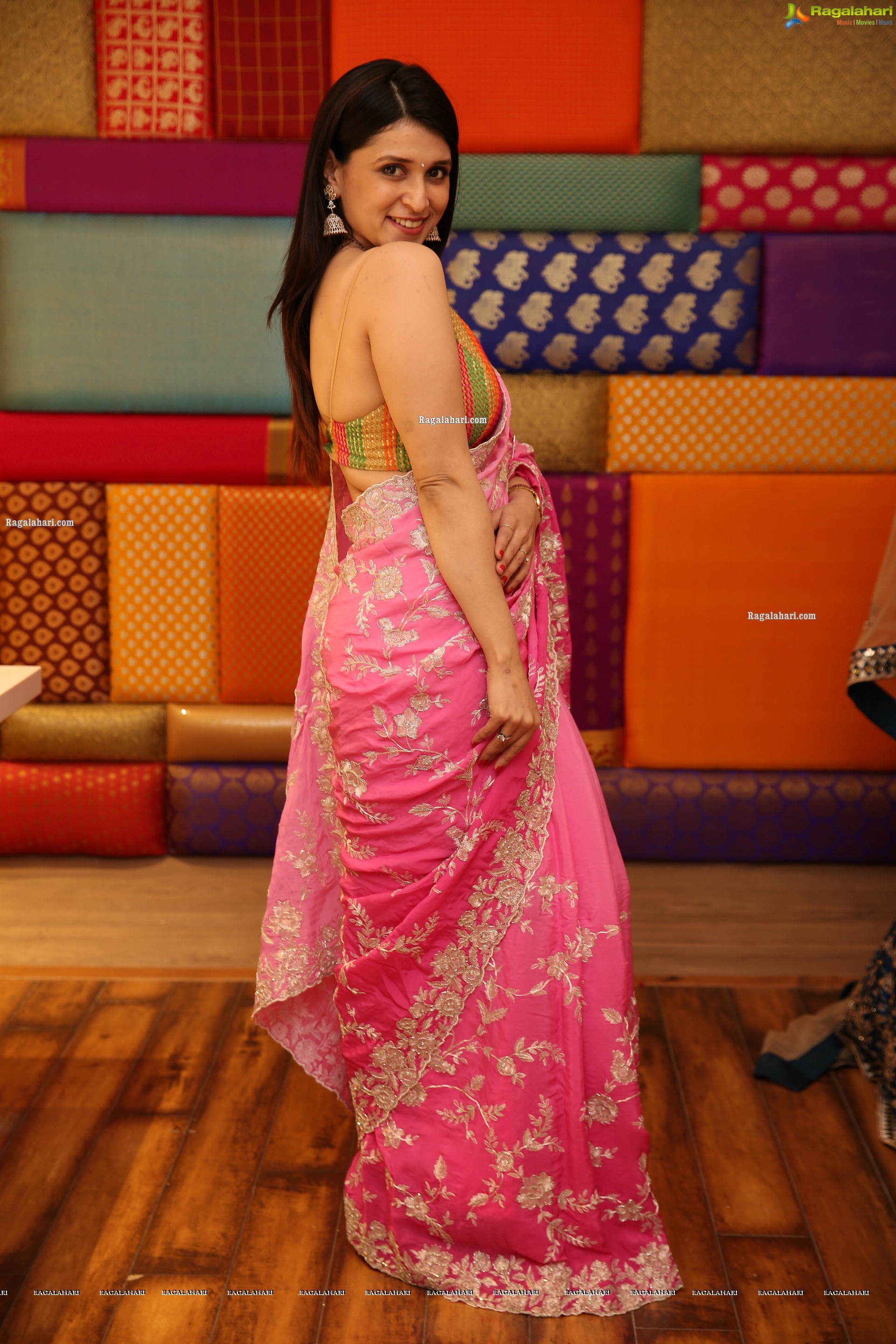 Mannara Chopra at Sri Krishna Silks Special Wedding Collection Launch, HD Gallery