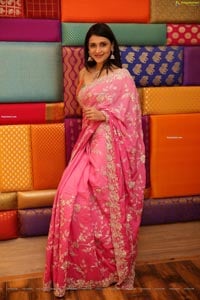 Mannara Chopra at Sri Krishna Silks Wedding Collection
