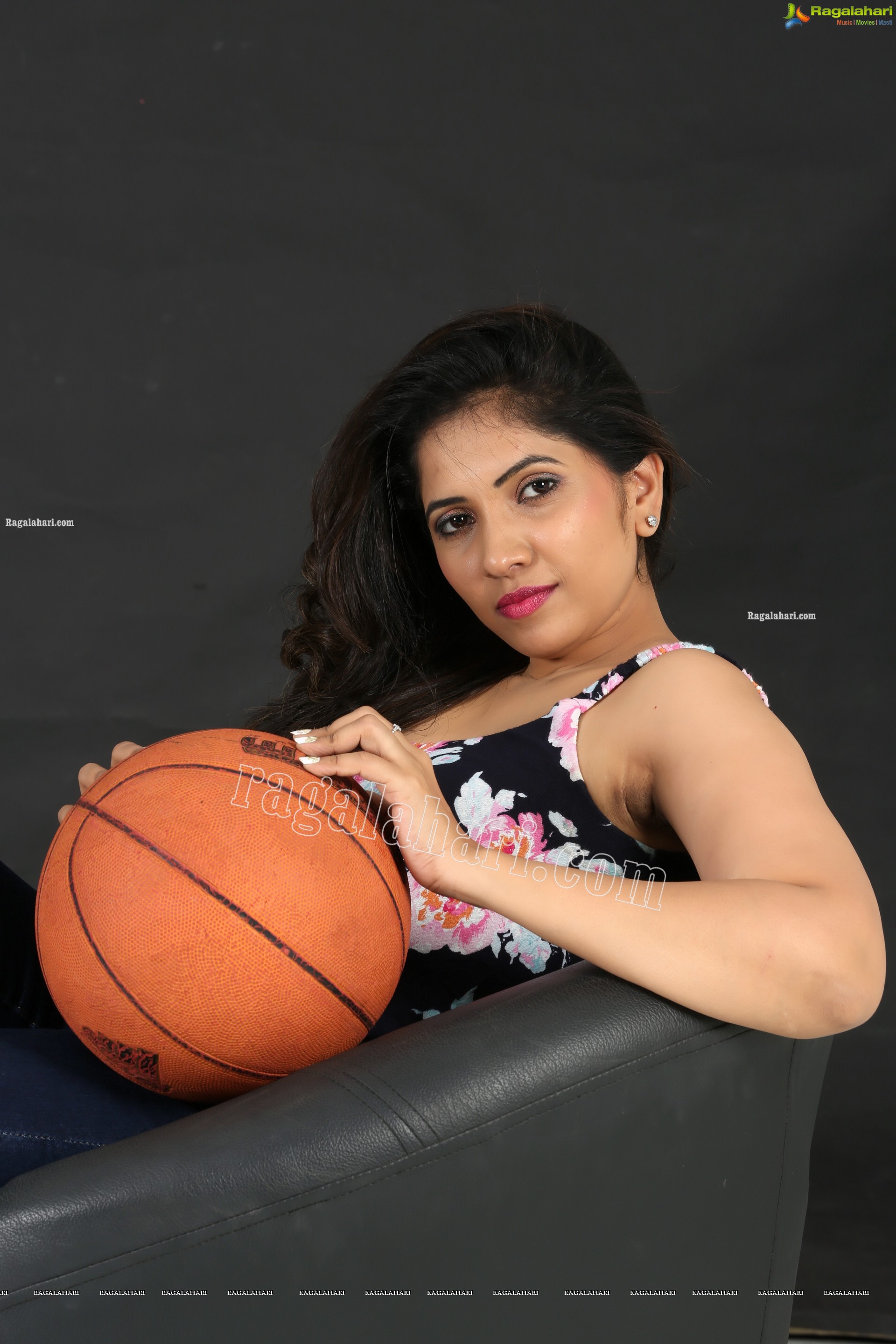 Anchor Indu Holding Basketball, Exclusive Photo Shoot