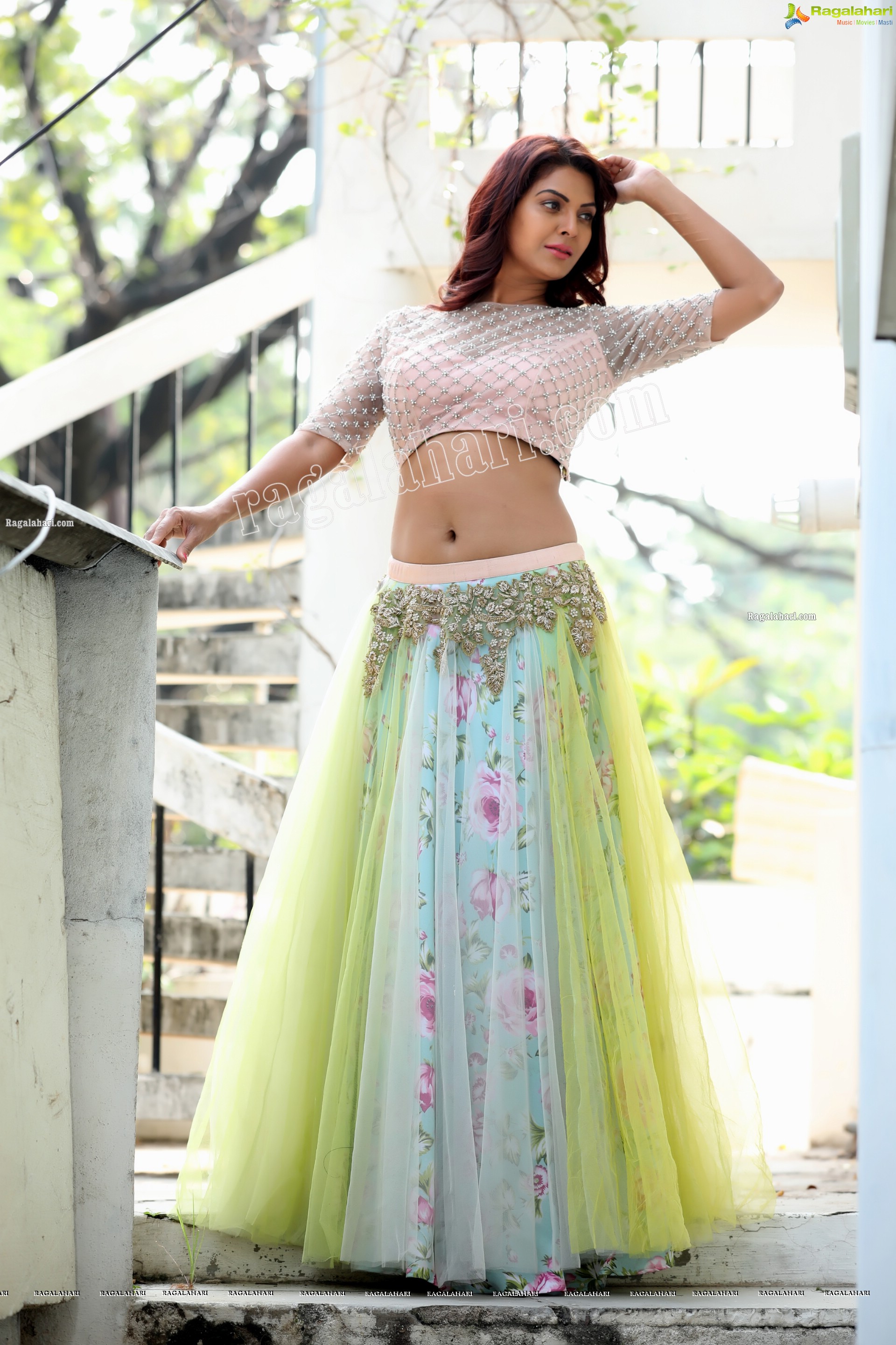 Kashish Singh In Yellow Designer Net Lehenga Choli, Exclusive Photo Shoot