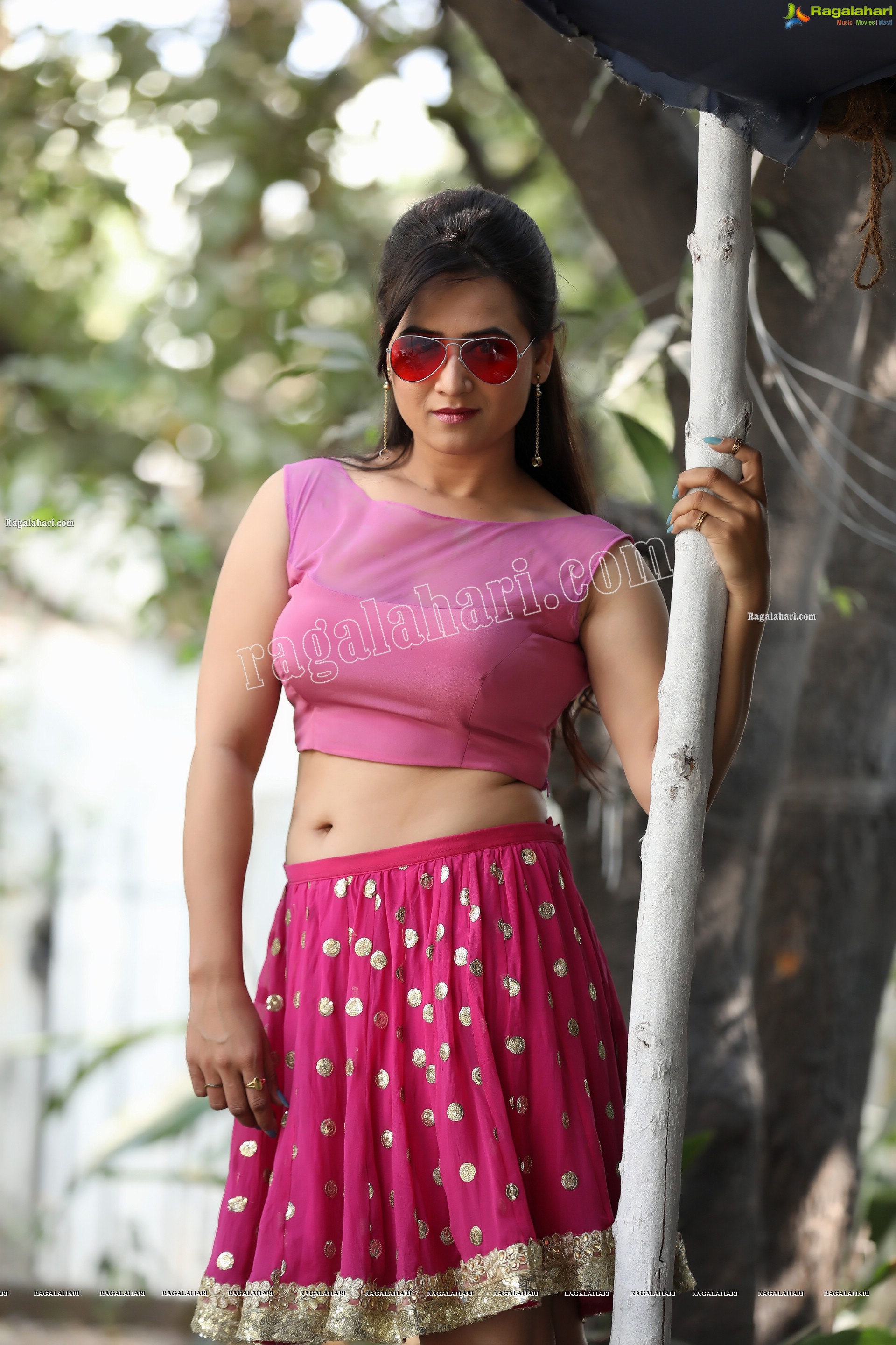 Preyasi Jiggar in Pink Short Lehenga, Exclusive Photo Shoot