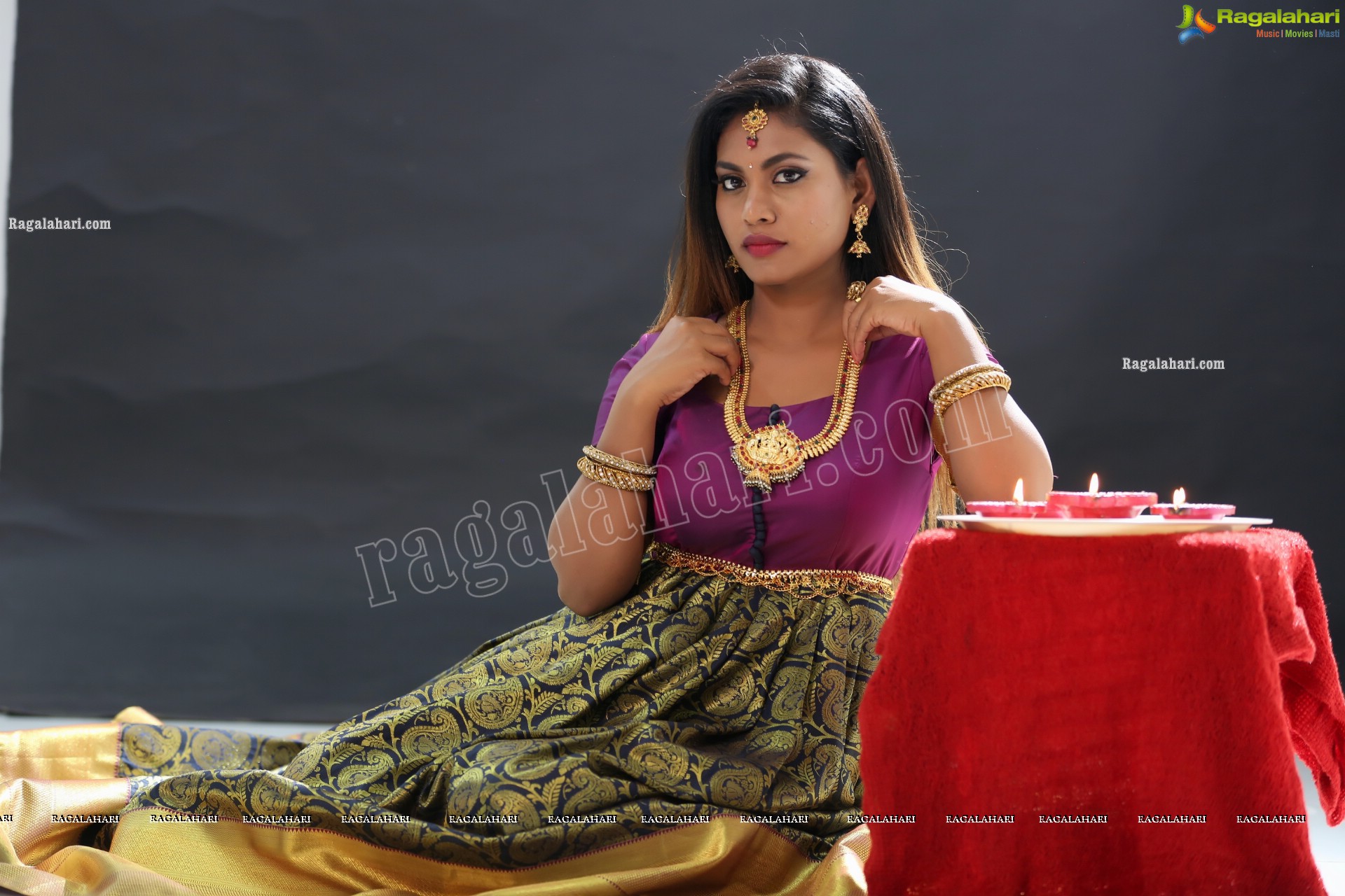 Priya Augustin Holding Diya, Exclusive Photo Shoot