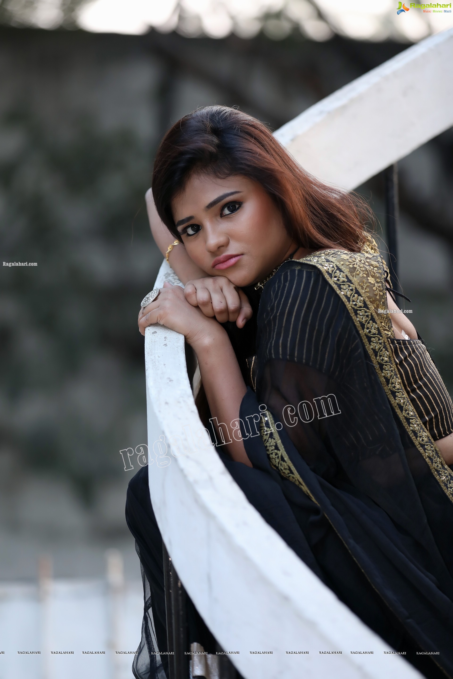 Rishika Nisha in Black Lehenga Exclusive Photo Shoot