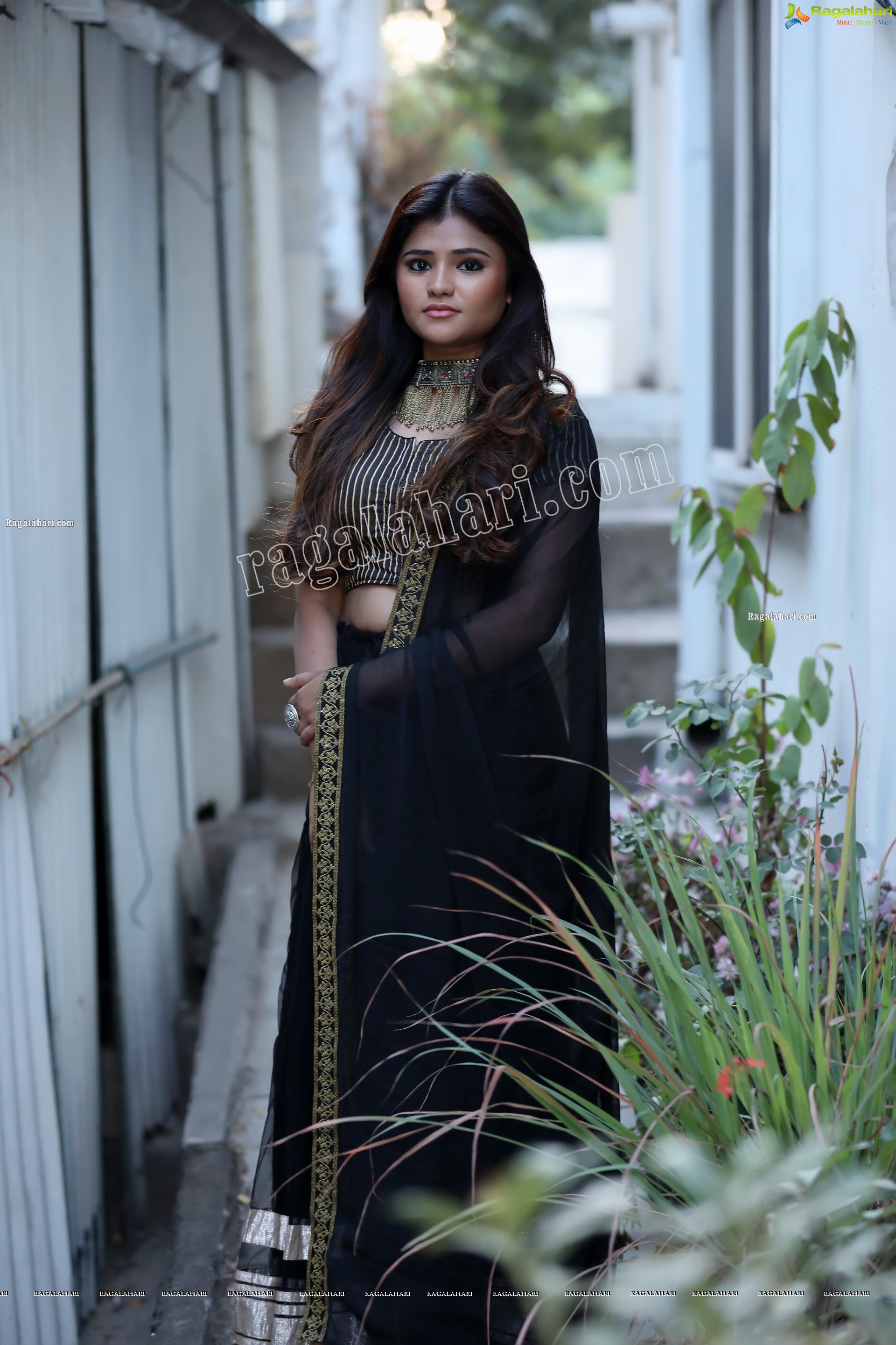 Rishika Nisha in Black Lehenga Exclusive Photo Shoot