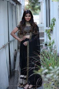Rishika Nisha in Black Lehenga Exclusive Shoot