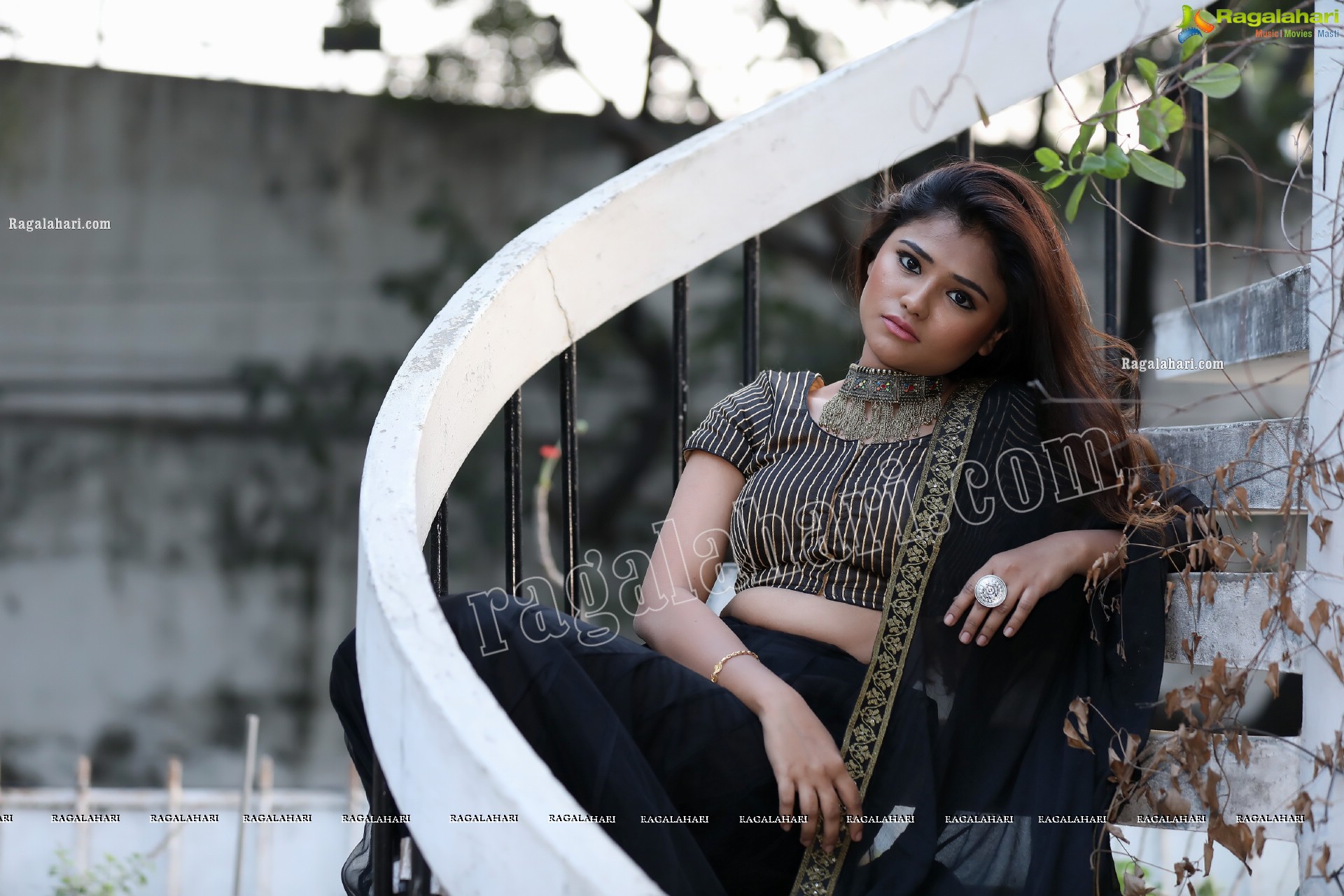 Rishika Nisha in Black Lehenga Exclusive Photo Shoot