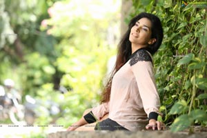 Supraja Narayan in Pastel Pink Shirt and Black Shorts