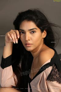 Supraja Narayan in Pastel Pink Shirt and Black Shorts