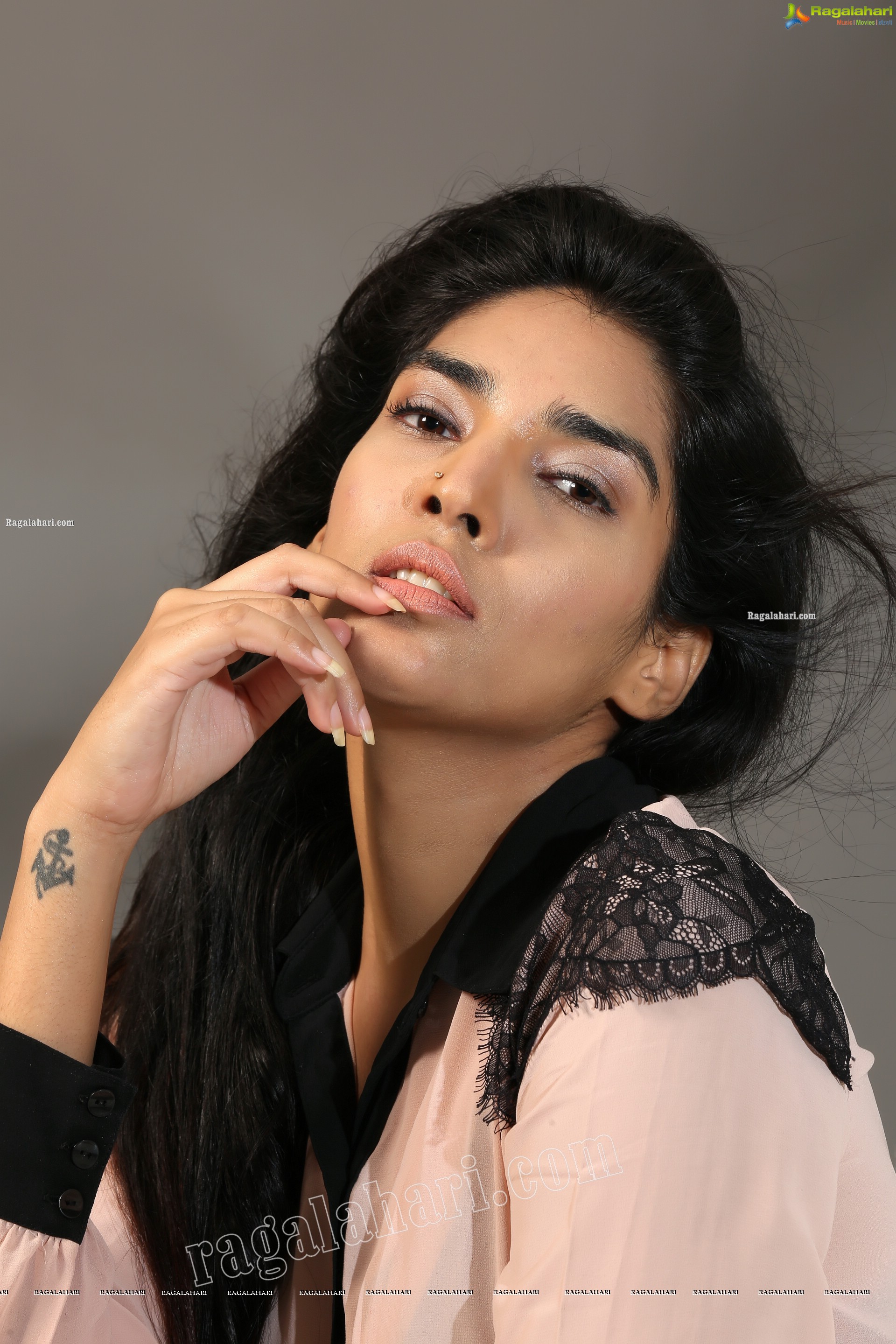 Supraja Narayan in Pastel Pink Shirt and Black Shorts, Exclusive Photo Shoot