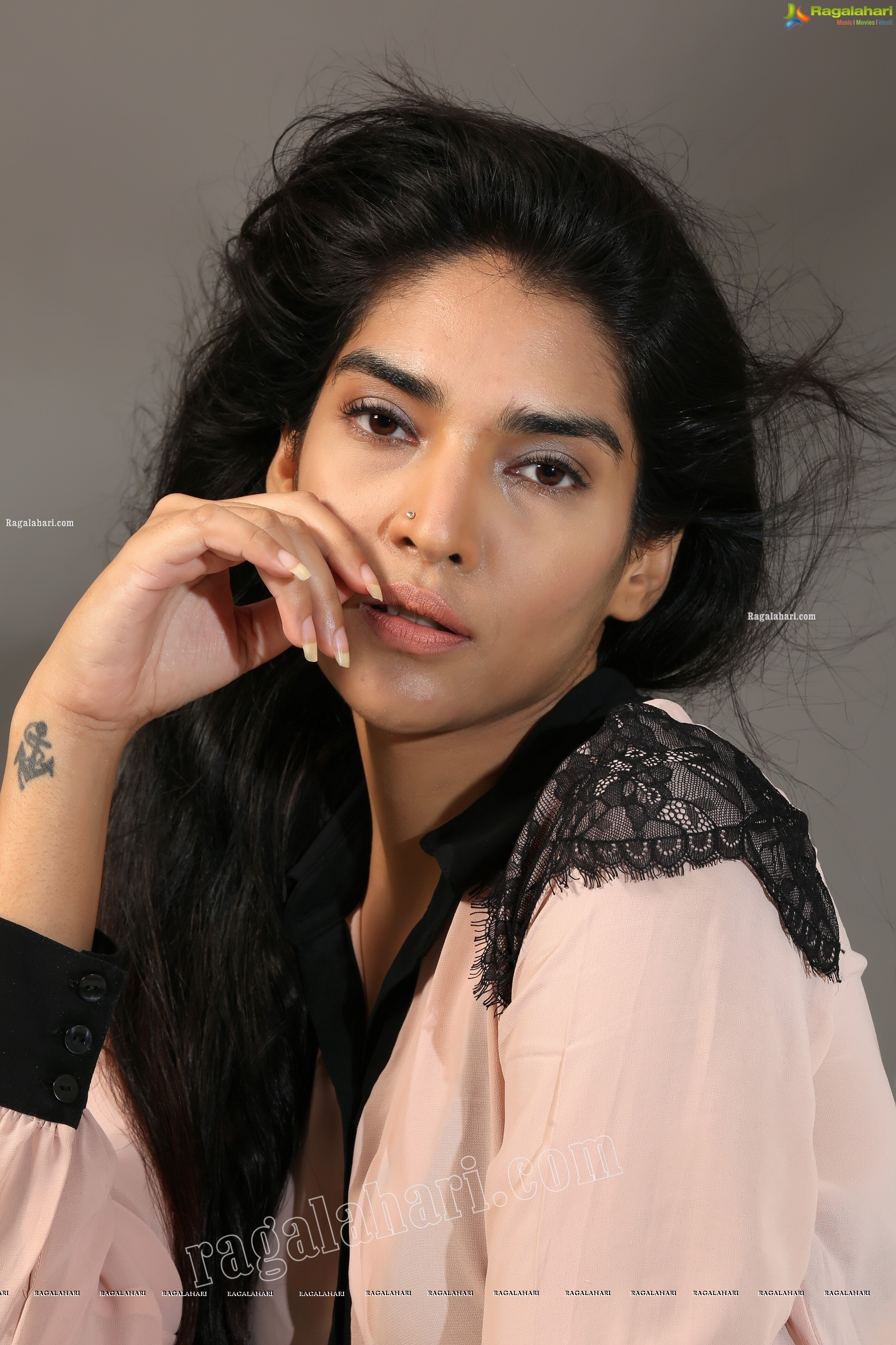 Supraja Narayan in Pastel Pink Shirt and Black Shorts, Exclusive Photo Shoot