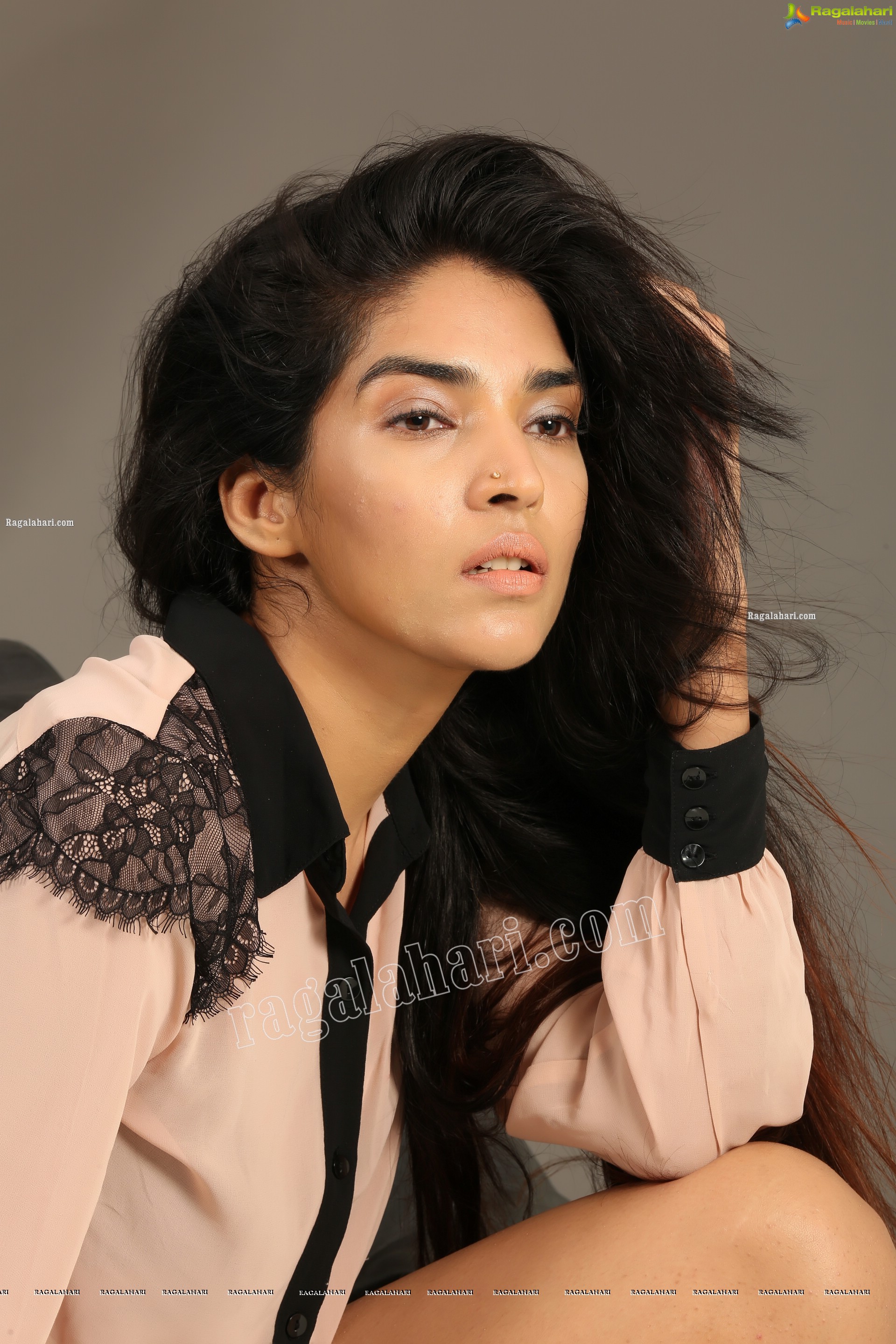 Supraja Narayan in Pastel Pink Shirt and Black Shorts, Exclusive Photo Shoot