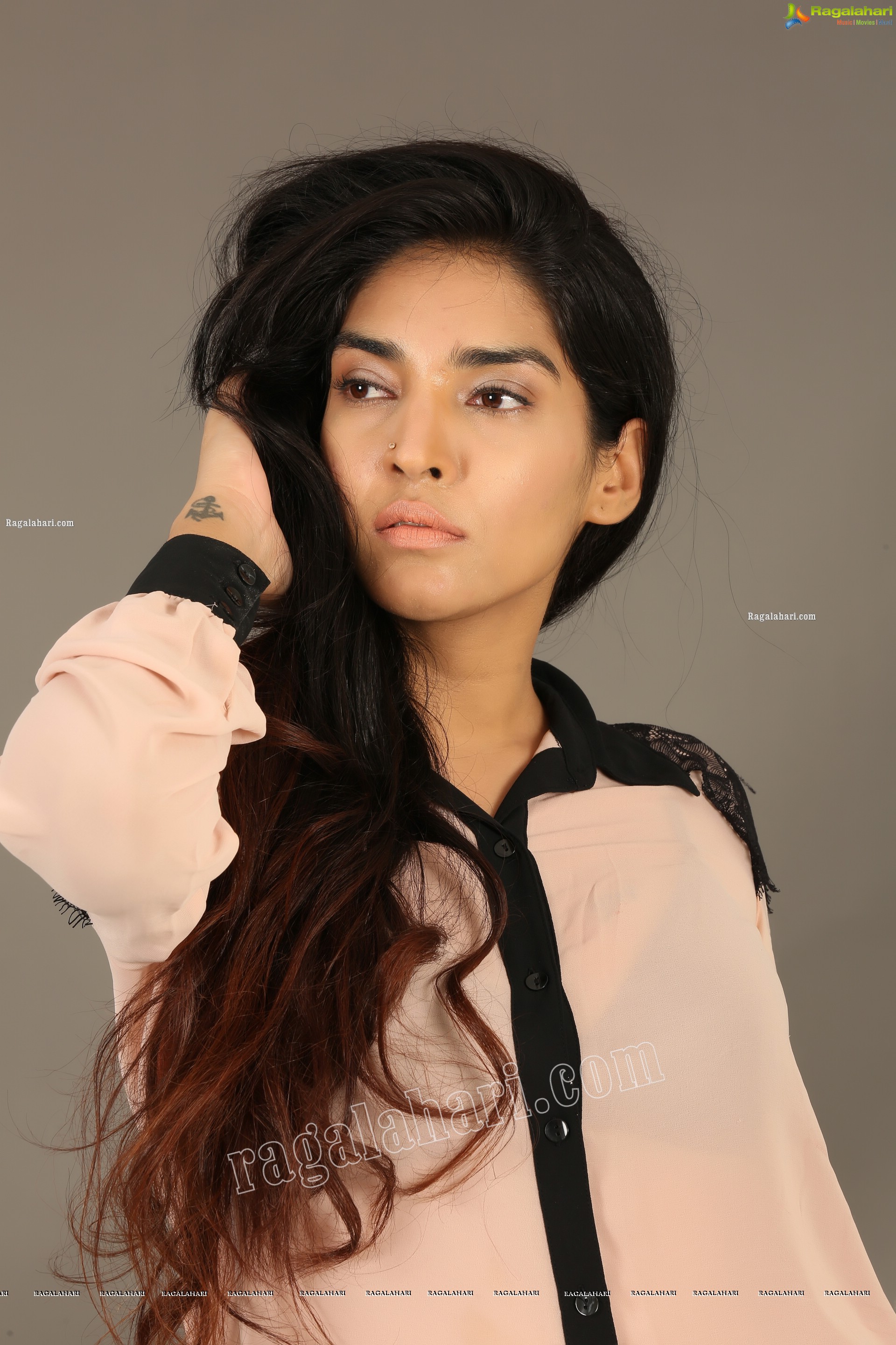 Supraja Narayan in Pastel Pink Shirt and Black Shorts, Exclusive Photo Shoot