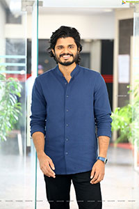 Anand Deverakonda Stills at Pushpaka Vimanam Movie Interview