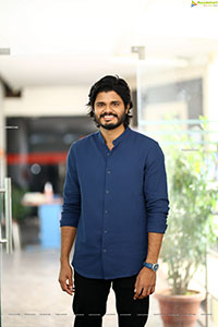 Anand Deverakonda Stills at Pushpaka Vimanam Movie Interview