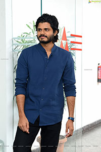 Anand Deverakonda Stills at Pushpaka Vimanam Movie Interview