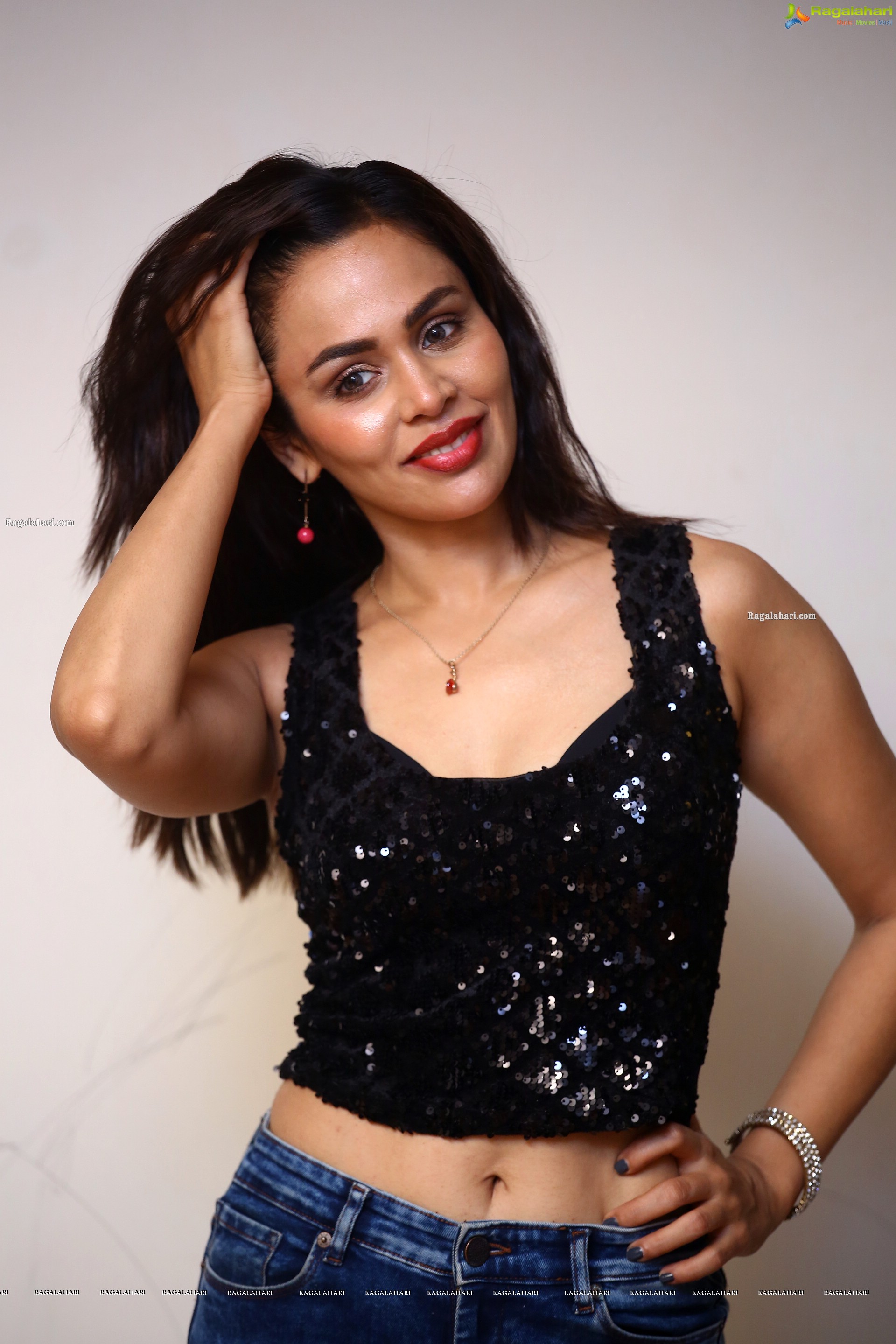 Ashmita Bakshi at Ravana Lanka Movie Interview, HD Photo Gallery