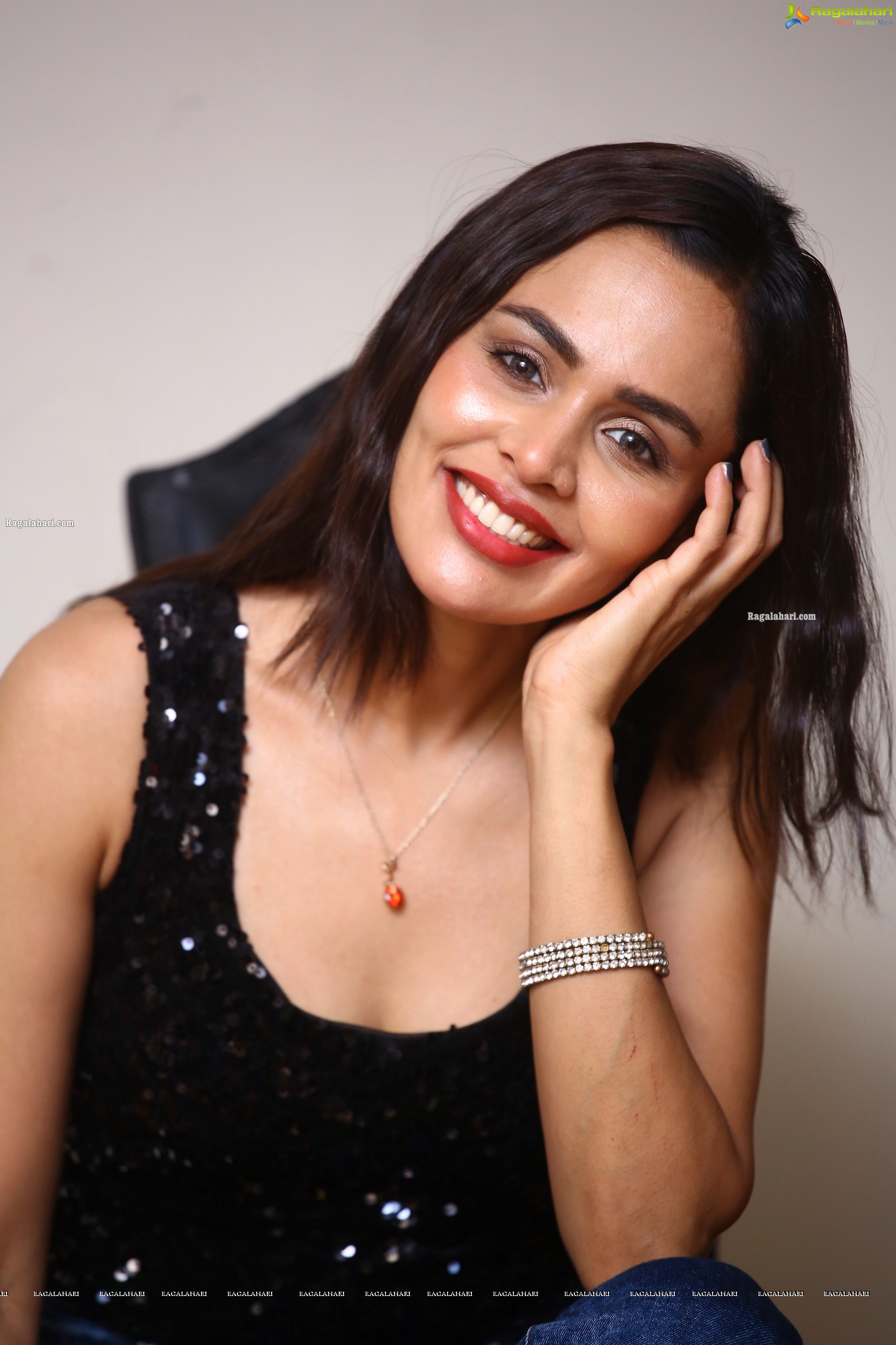 Ashmita Bakshi at Ravana Lanka Movie Interview, HD Photo Gallery