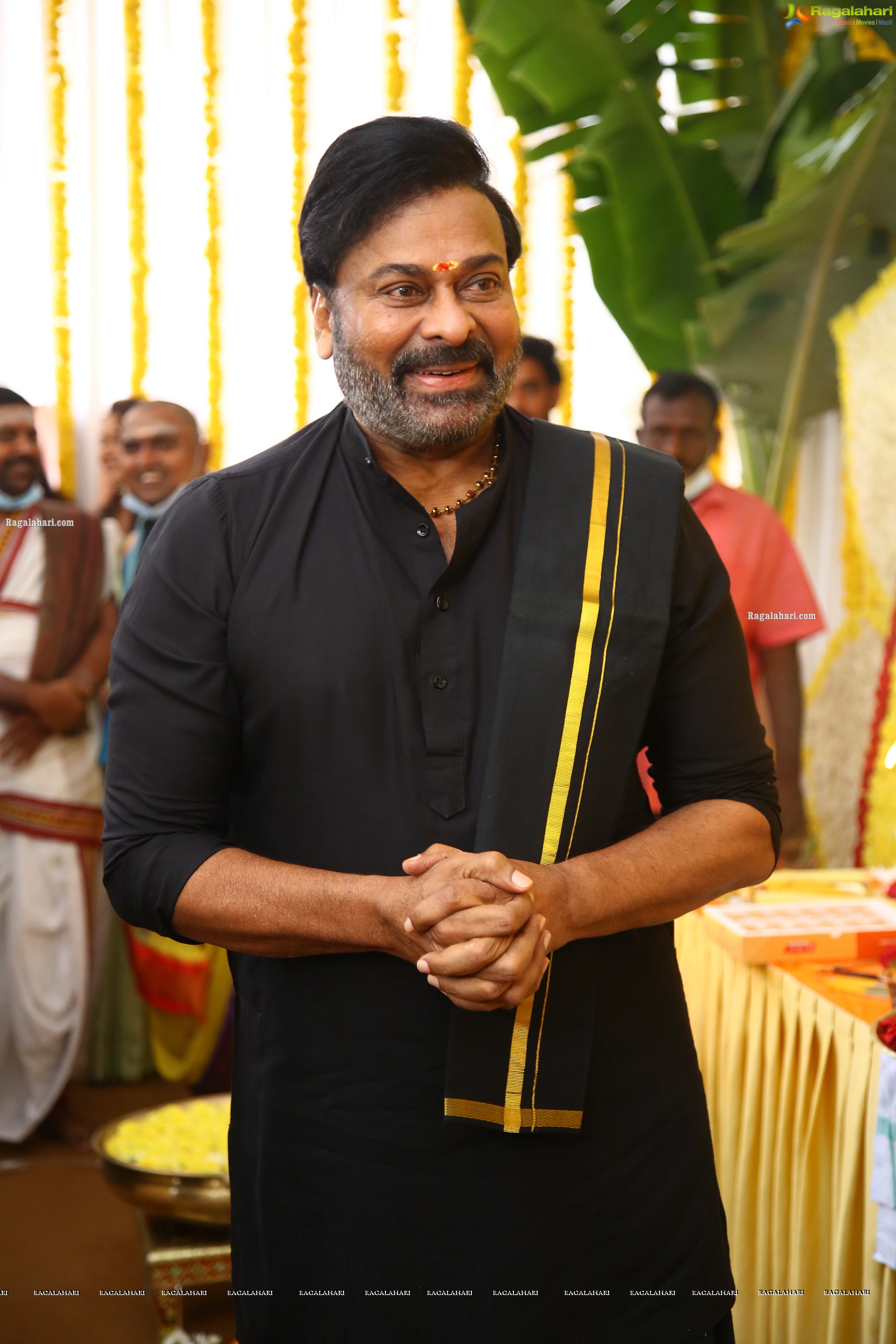 Chiranjeevi at Bhola Shankar Movie Opening, HD Photo Gallery