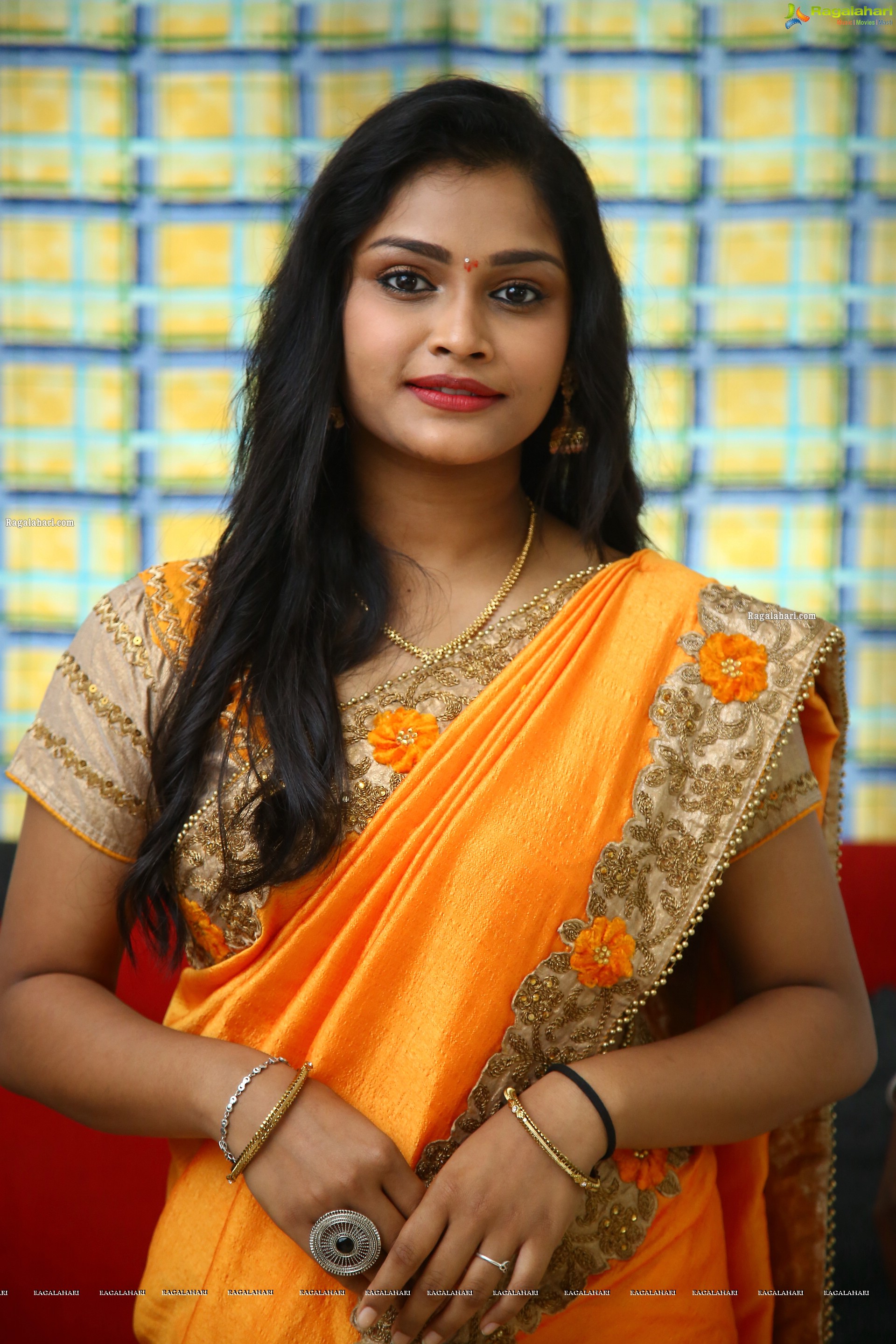 Haanvika Sreenivas at Malle Theega Movie Opening, HD Photo Gallery