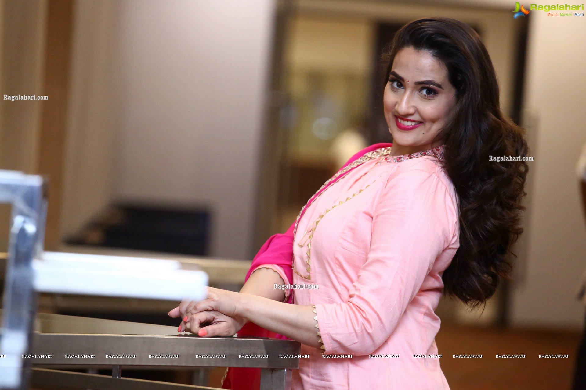 Anchor Manjusha at Drushyam 2 Movie Press Meet, HD Photo Gallery