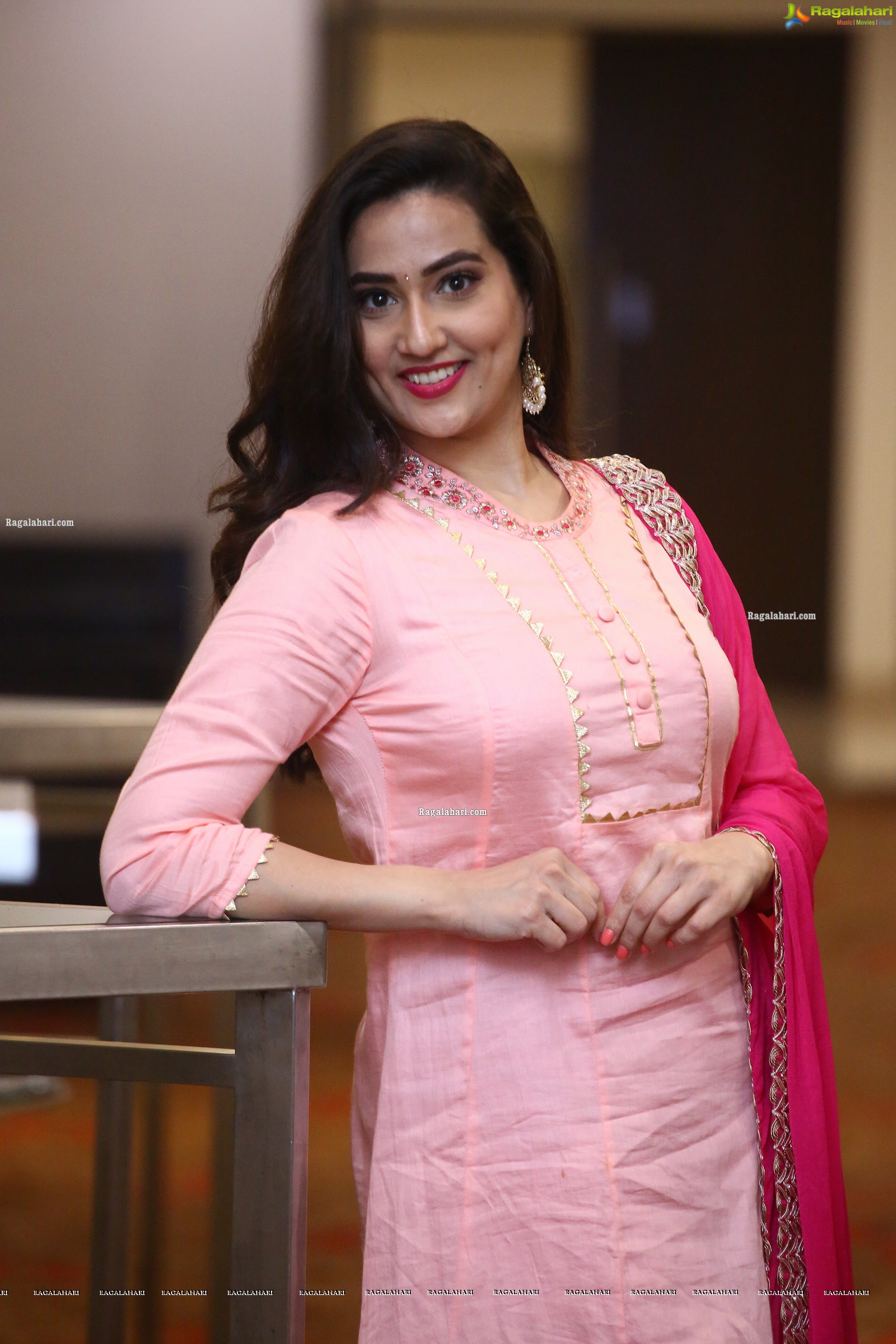 Anchor Manjusha at Drushyam 2 Movie Press Meet, HD Photo Gallery